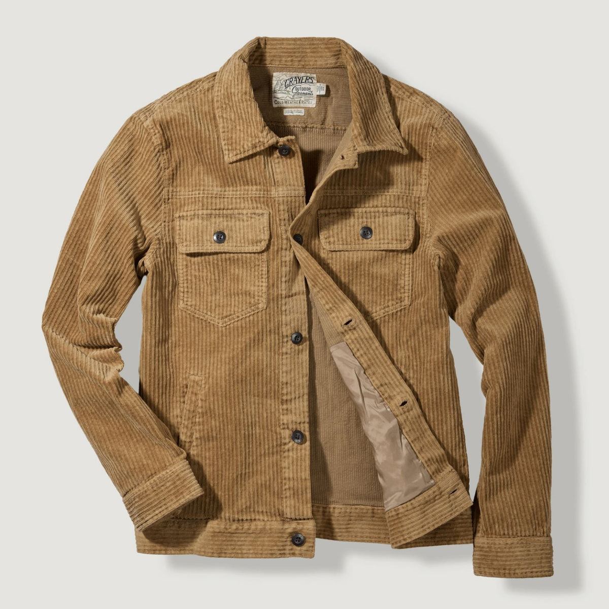 Distressed Corduroy Trucker Jacket - Men's