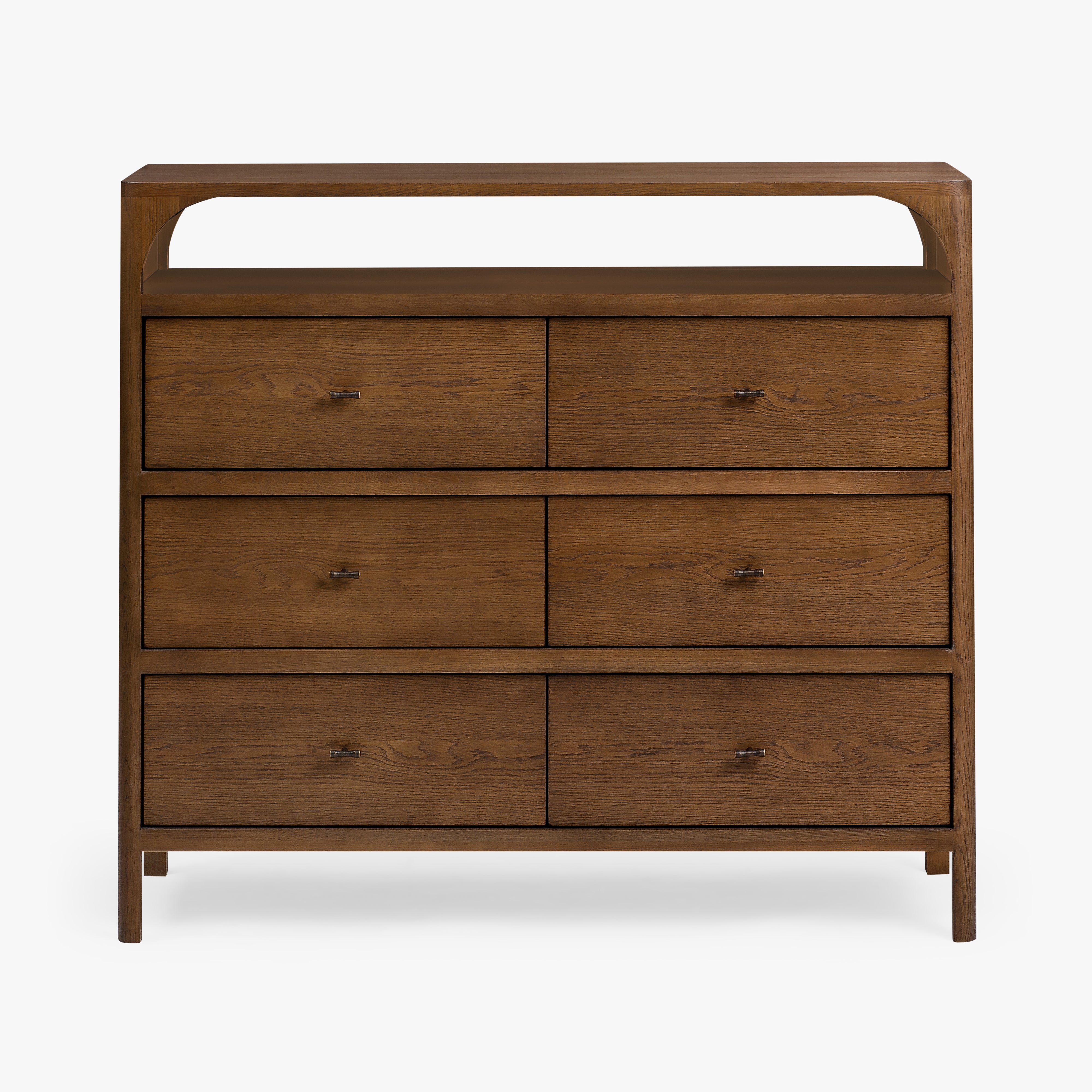 Cali 6-Drawer Oak Dresser