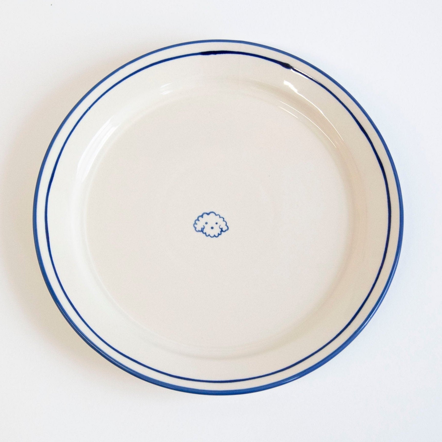 Melrose Icon Plates - Fluffy Dog - Set of 4