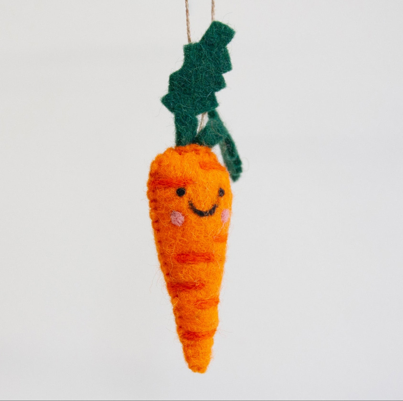 Carmen Carrot Felted Ornament