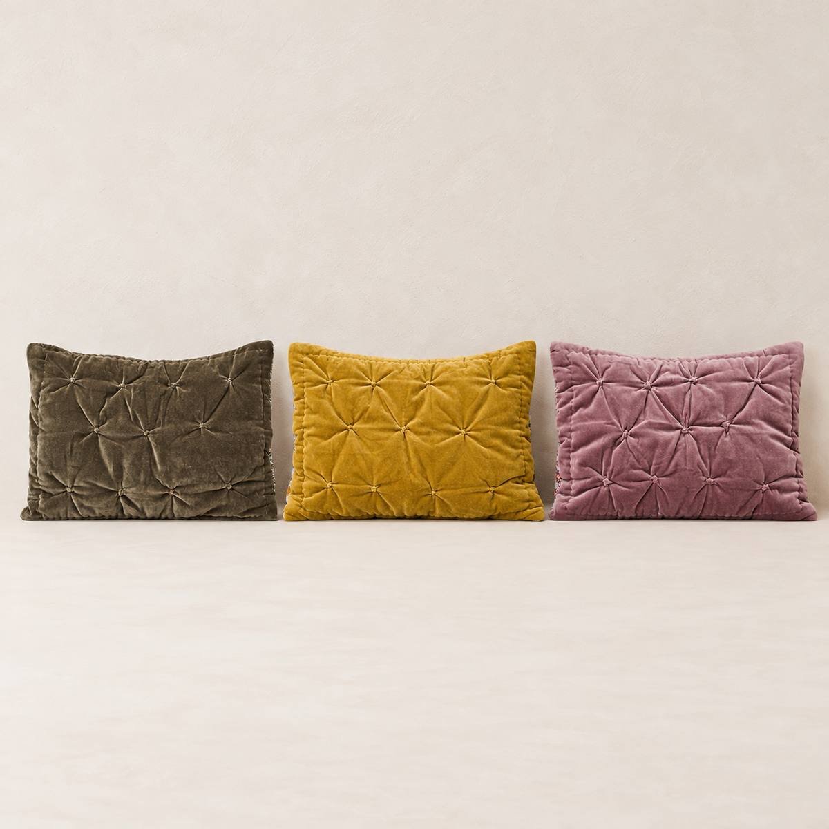 Garden Room Velvet Shams - Set of 2