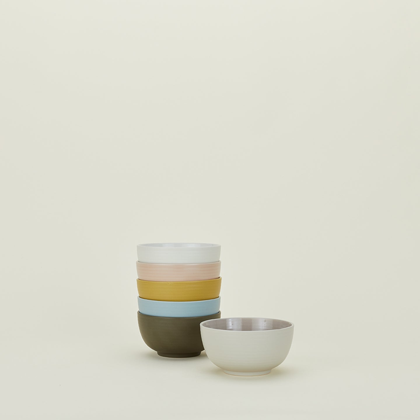 ESSENTIAL LARGE BOWL - SET OF 4, MUSTARD