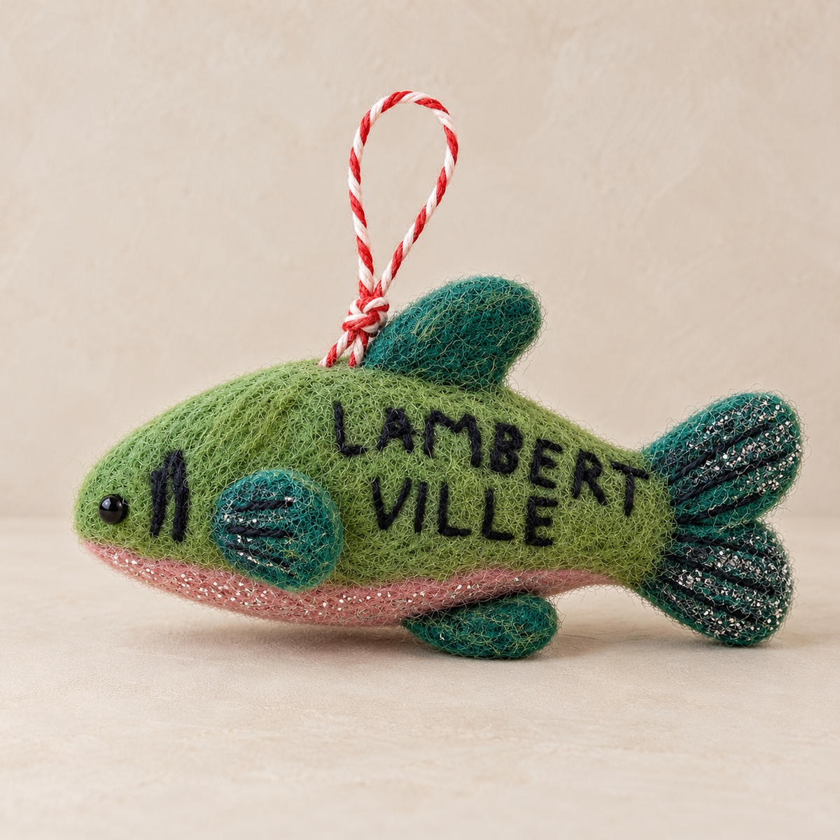 Felt Fish Lambertville Ornament