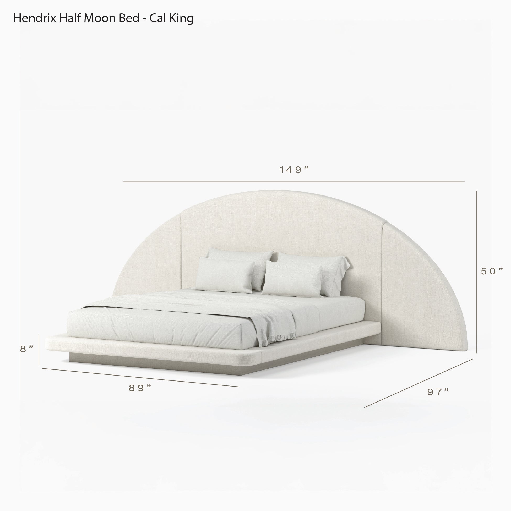 Hendrix Half Moon Bed