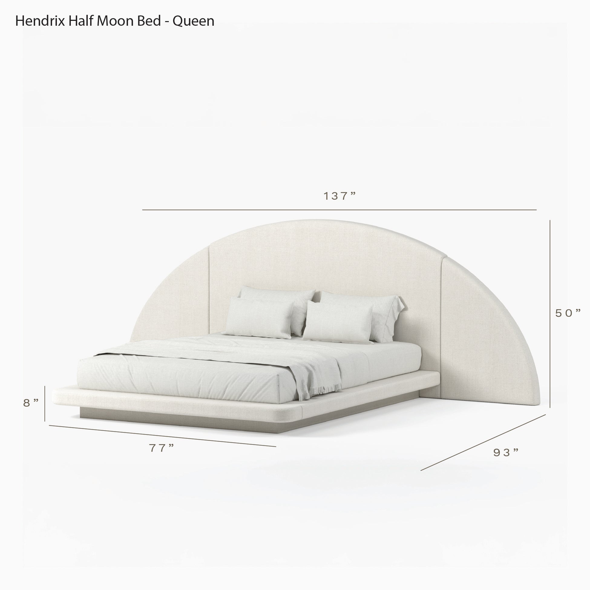 Hendrix Half Moon Bed