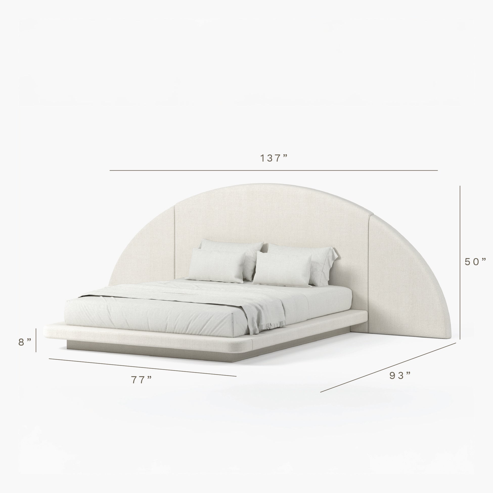 Hendrix Half Moon Bed