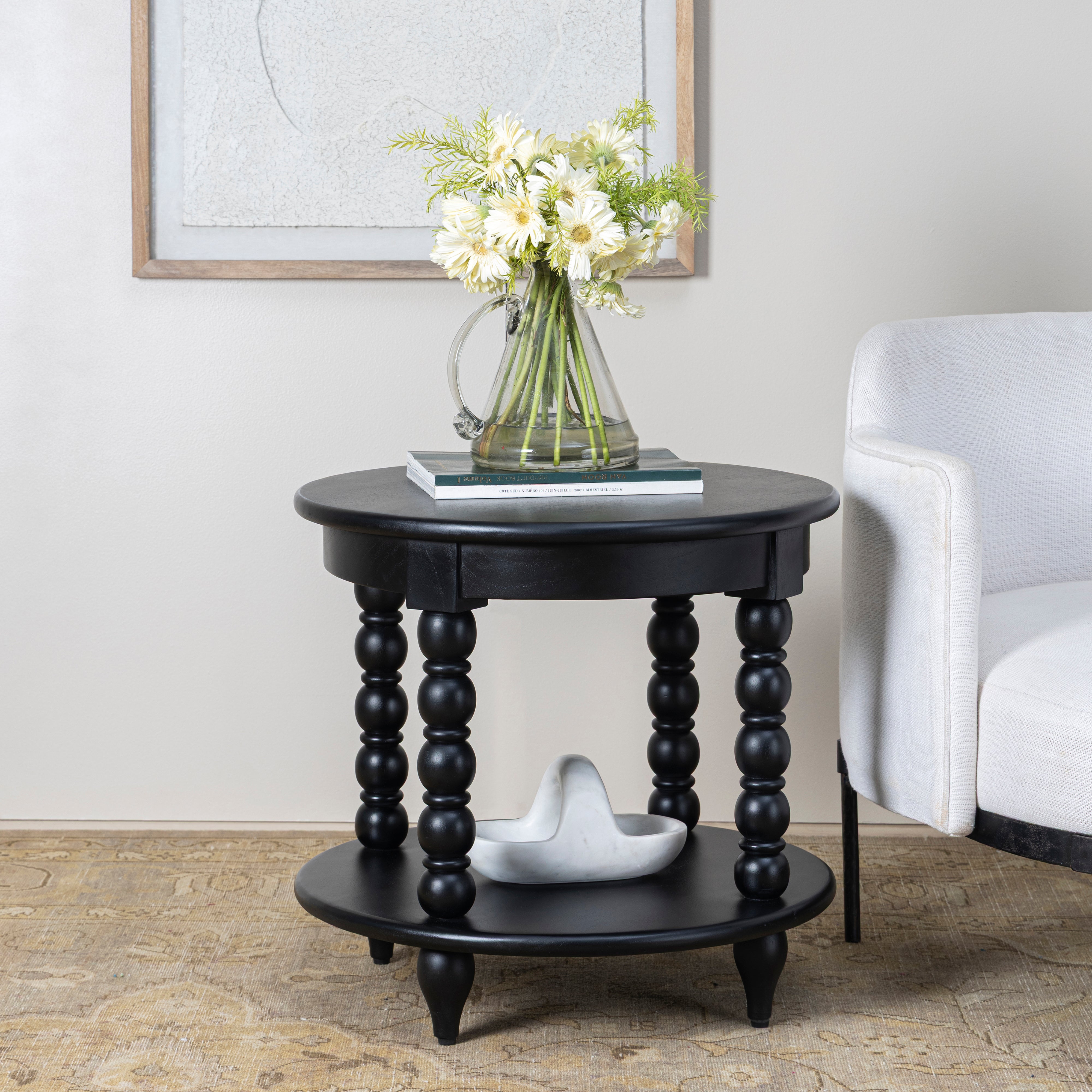 Spindle End Table