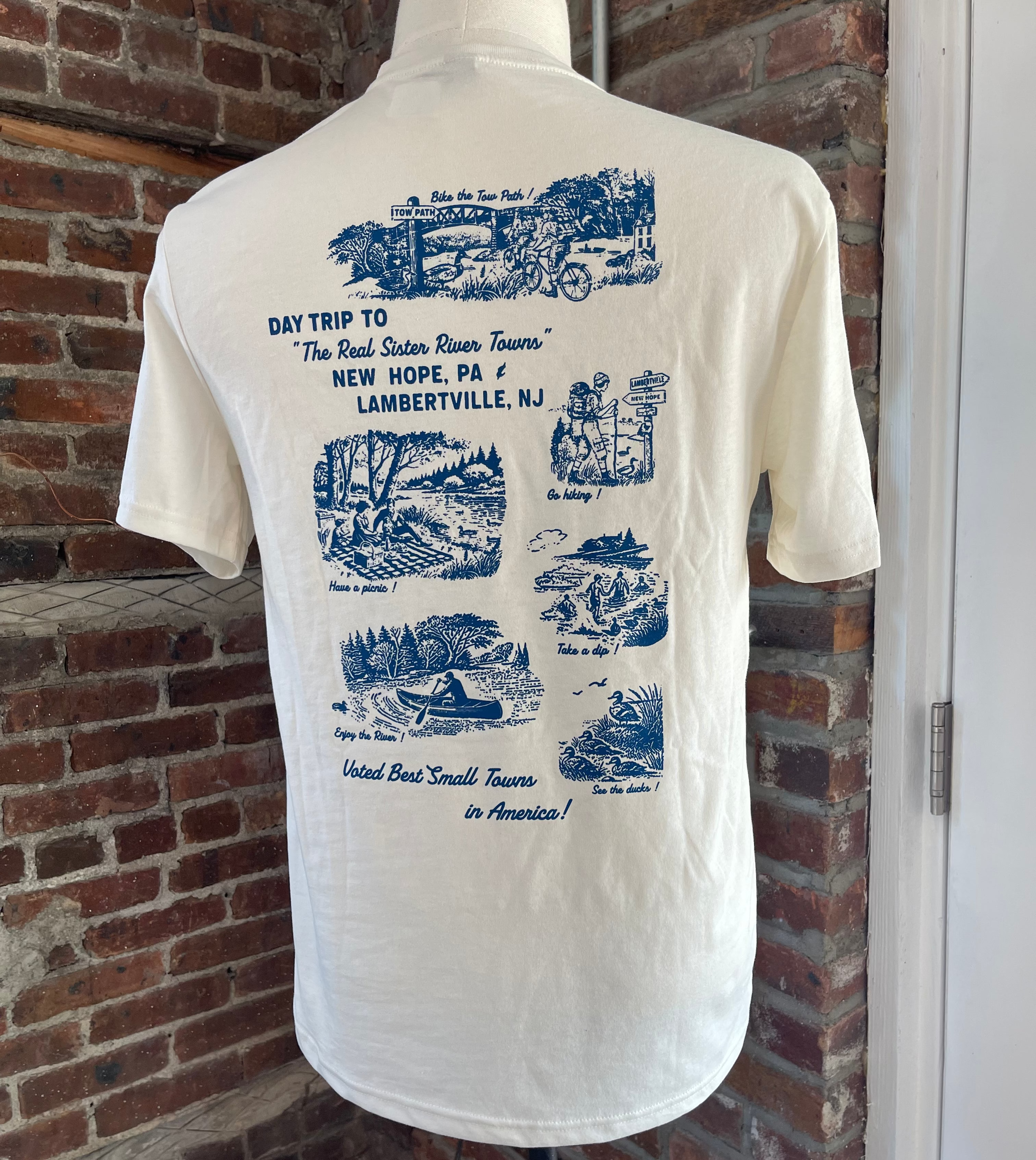 Two Towns Nostalgic Tee - White (Universal Fit)