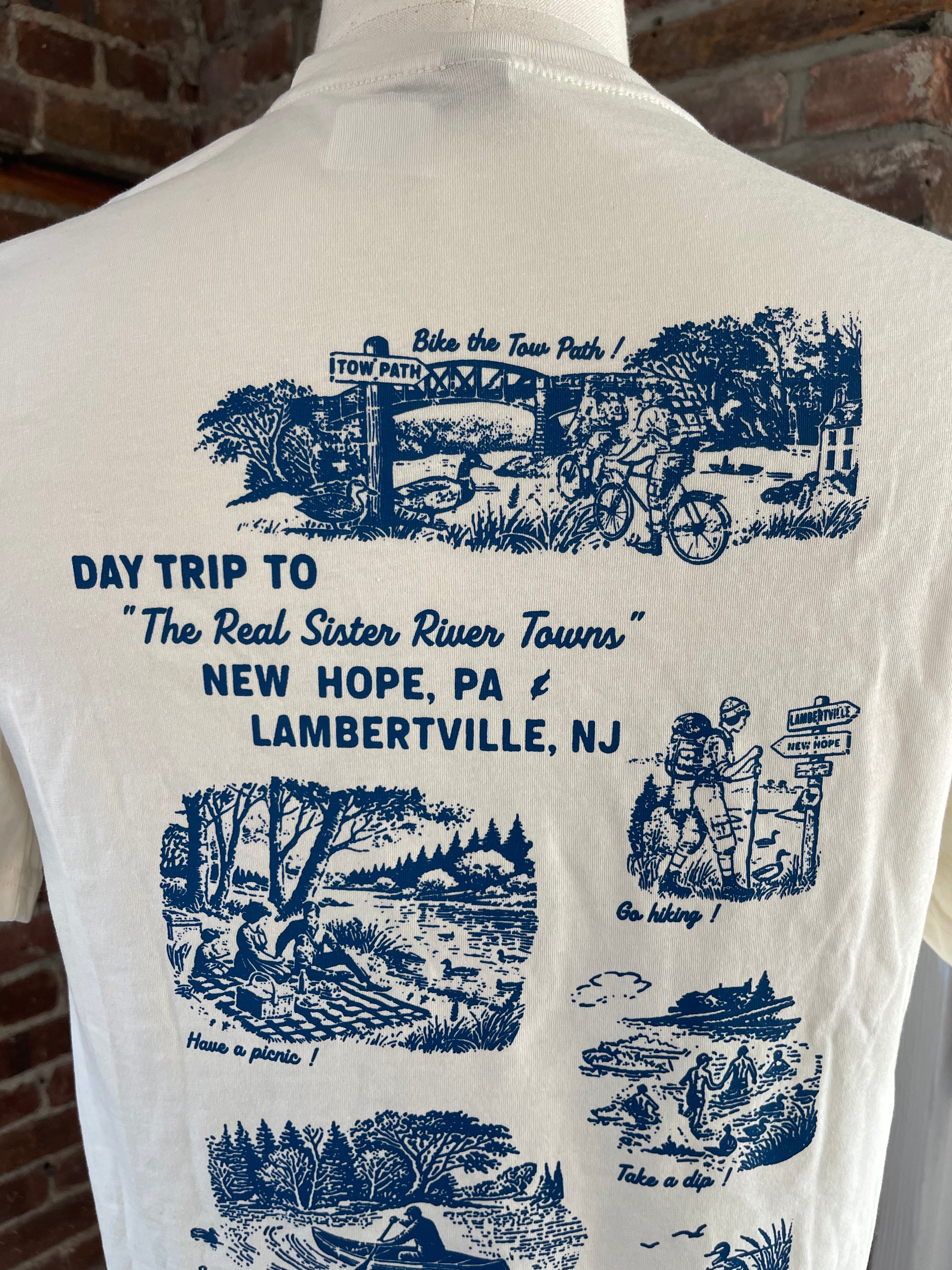 Two Towns Nostalgic Tee - White (Universal Fit)