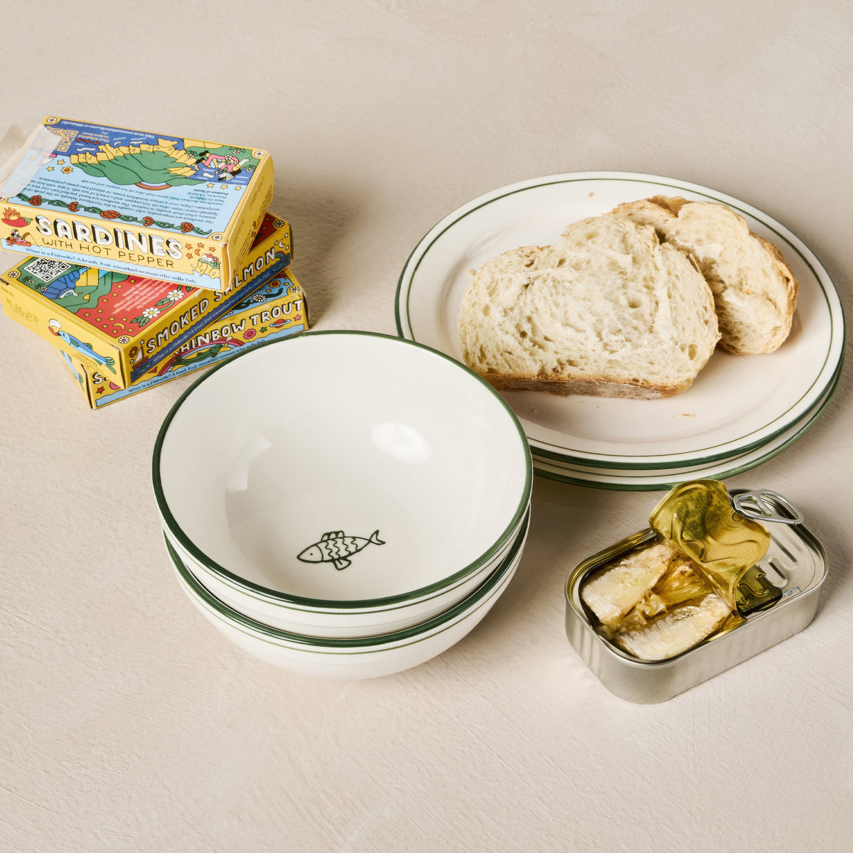 Melrose Icon Plates - Fish - Set of 4
