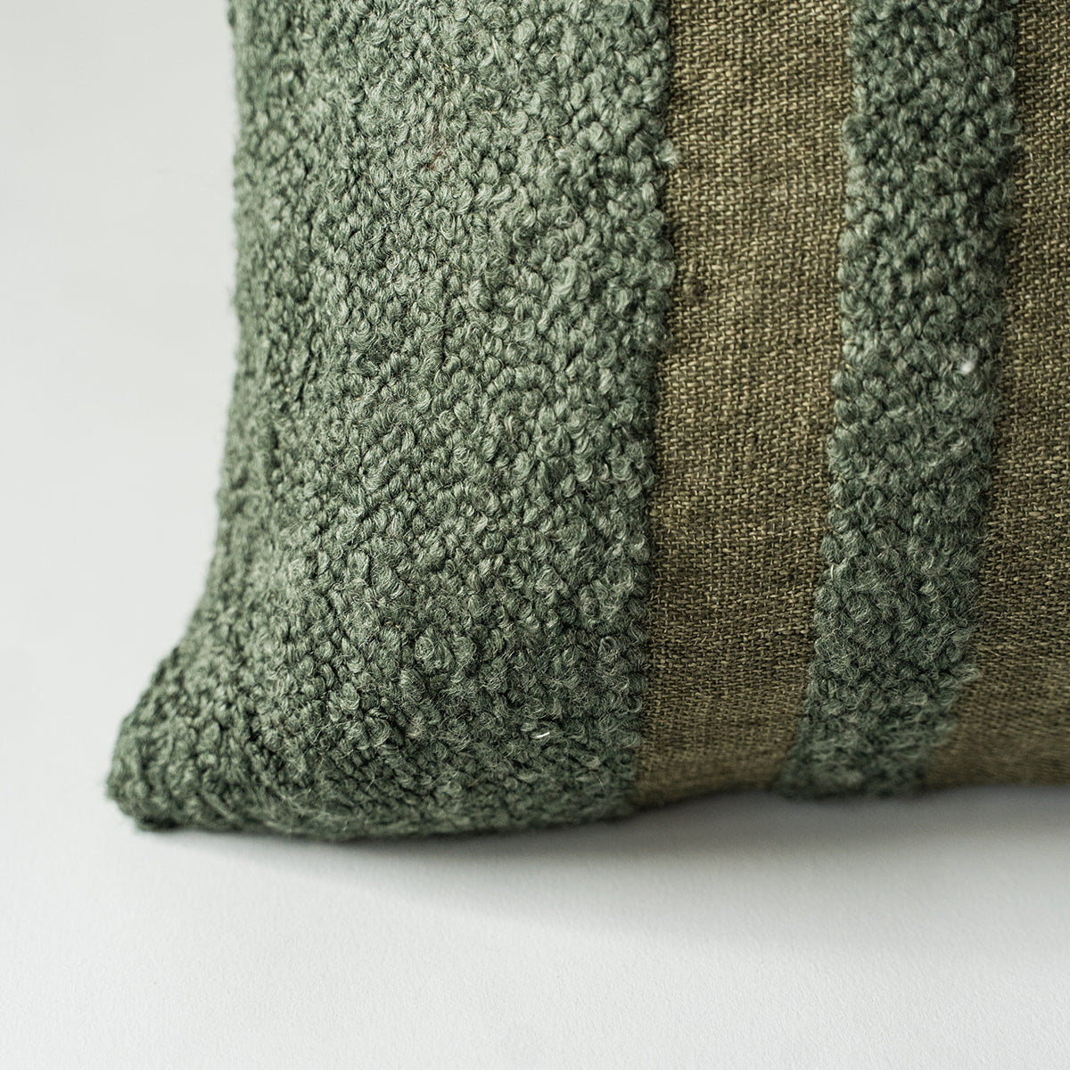 Boucle Stripe Lumbar Pillow