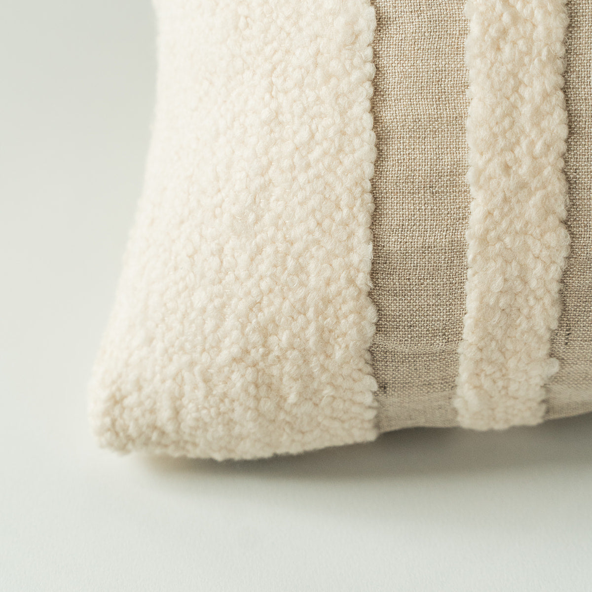Boucle Stripe Lumbar Pillow