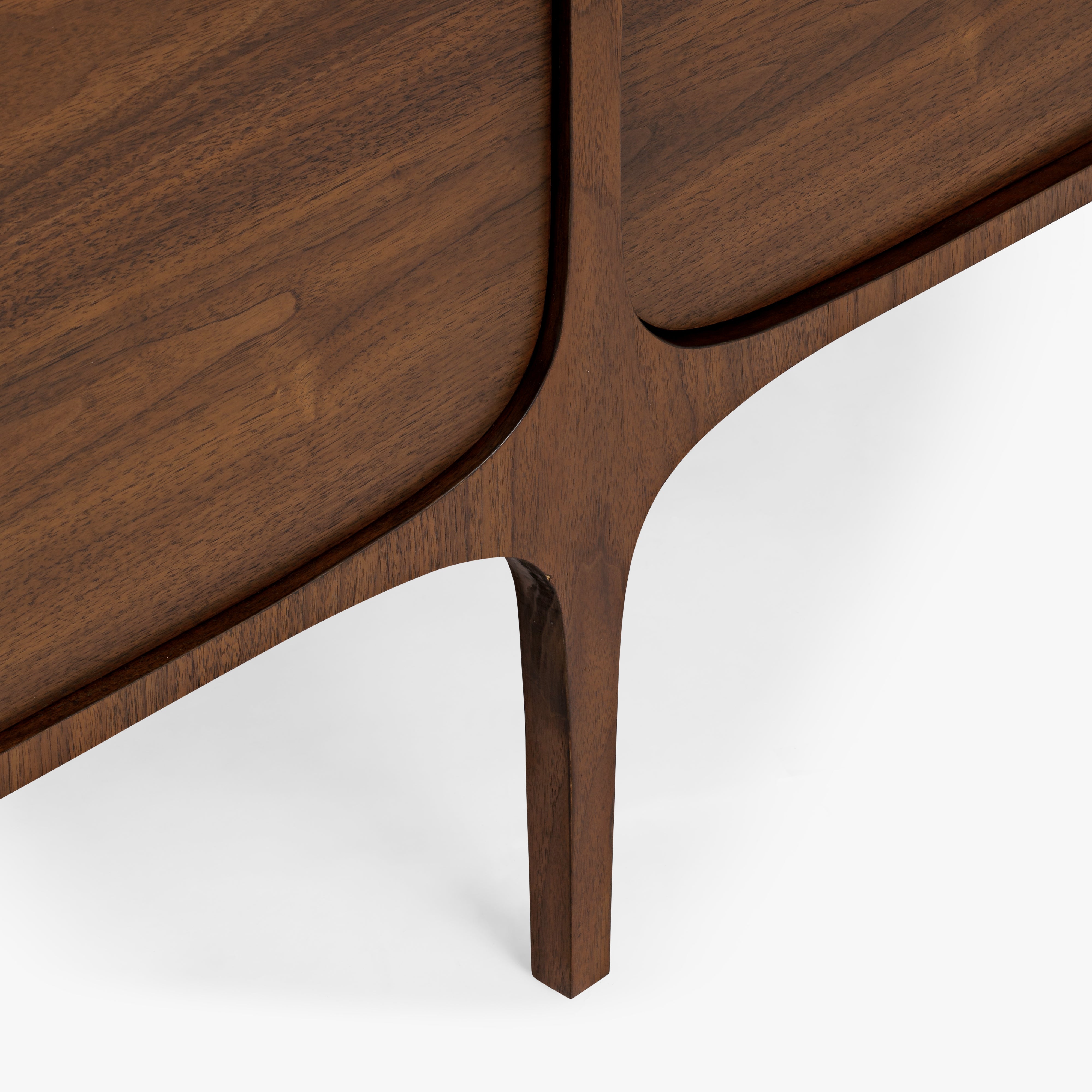 Fontaine Walnut and Travertine Buffet