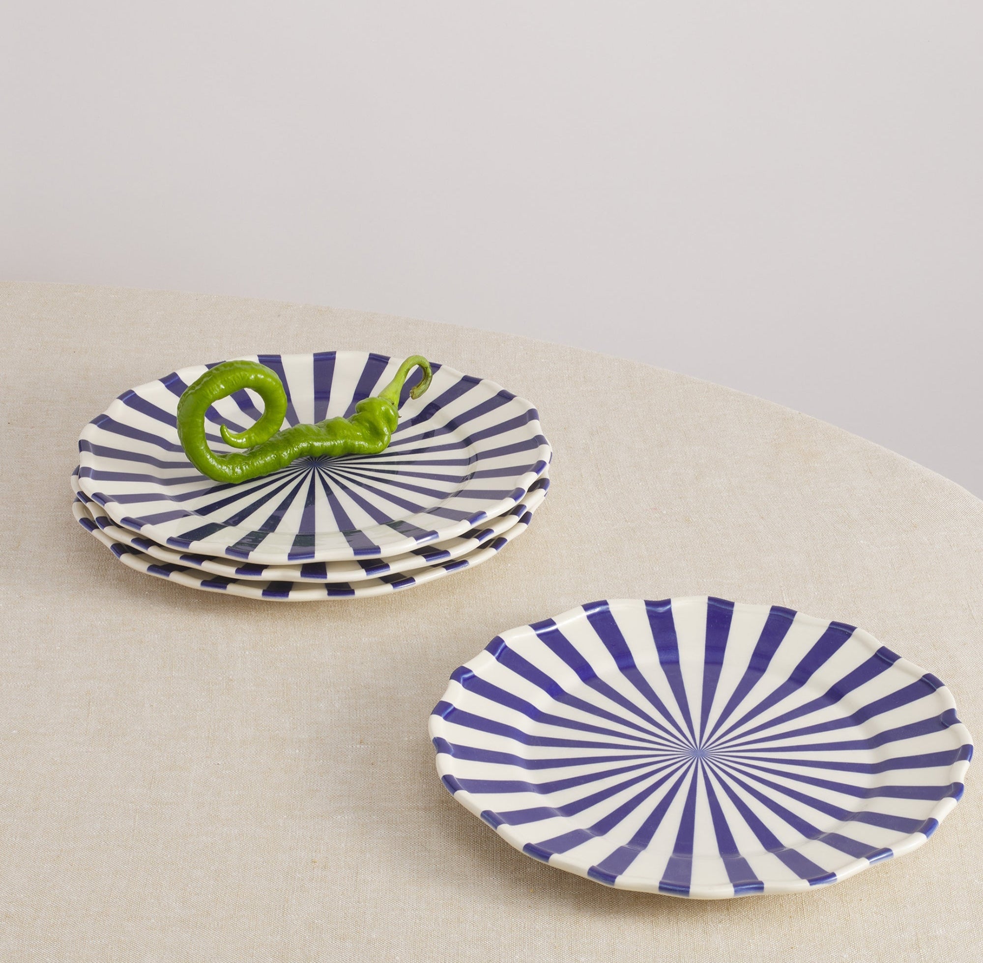 Mafalda 12 Piece Dinnerware Set with Pasta Bowl - Special Edition