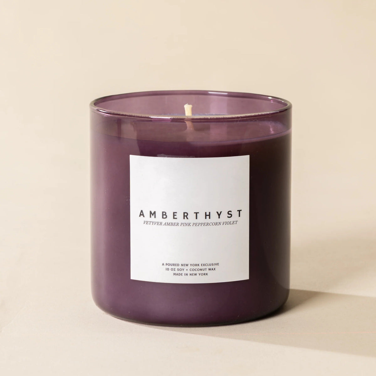 Amberthyst Candle