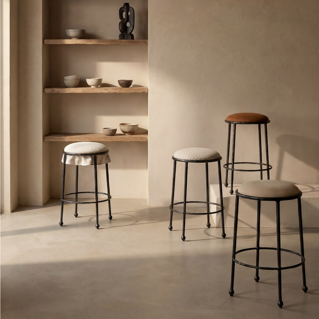 Rook Hammered Counter Stool