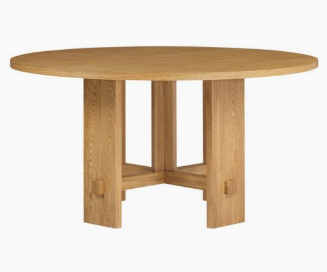 Saguaro Round Oak Dining Table