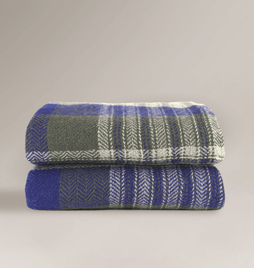 N°81 Plaid Wool Throw
