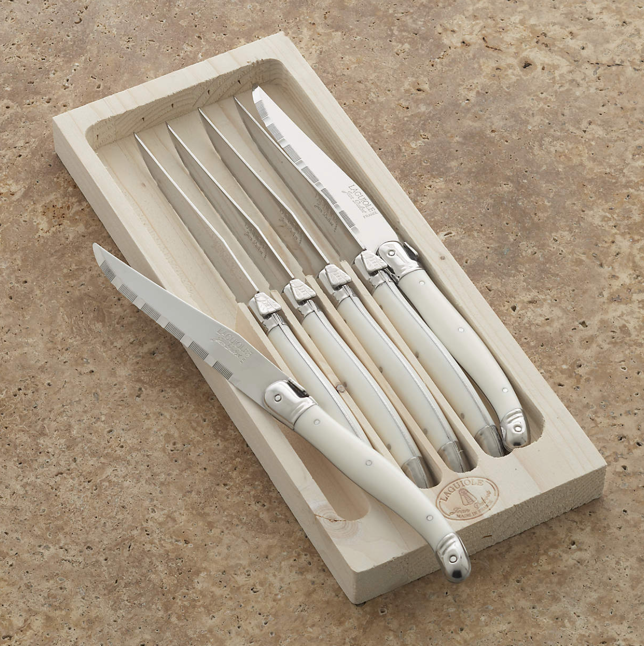 Laguiole Ivory Steak Knives - Set of 6