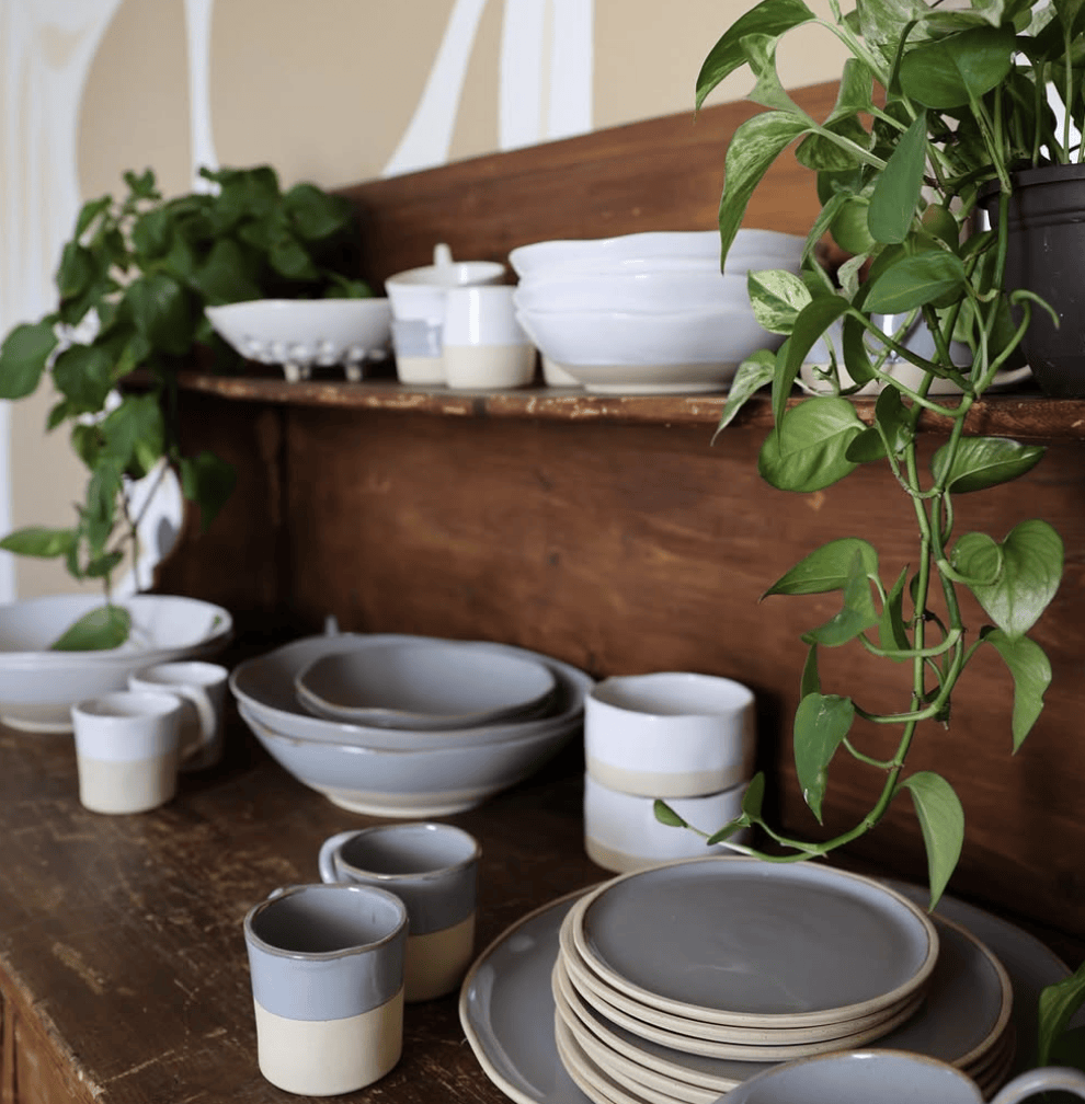 Cliffs Thumbprint Cup Set of 2