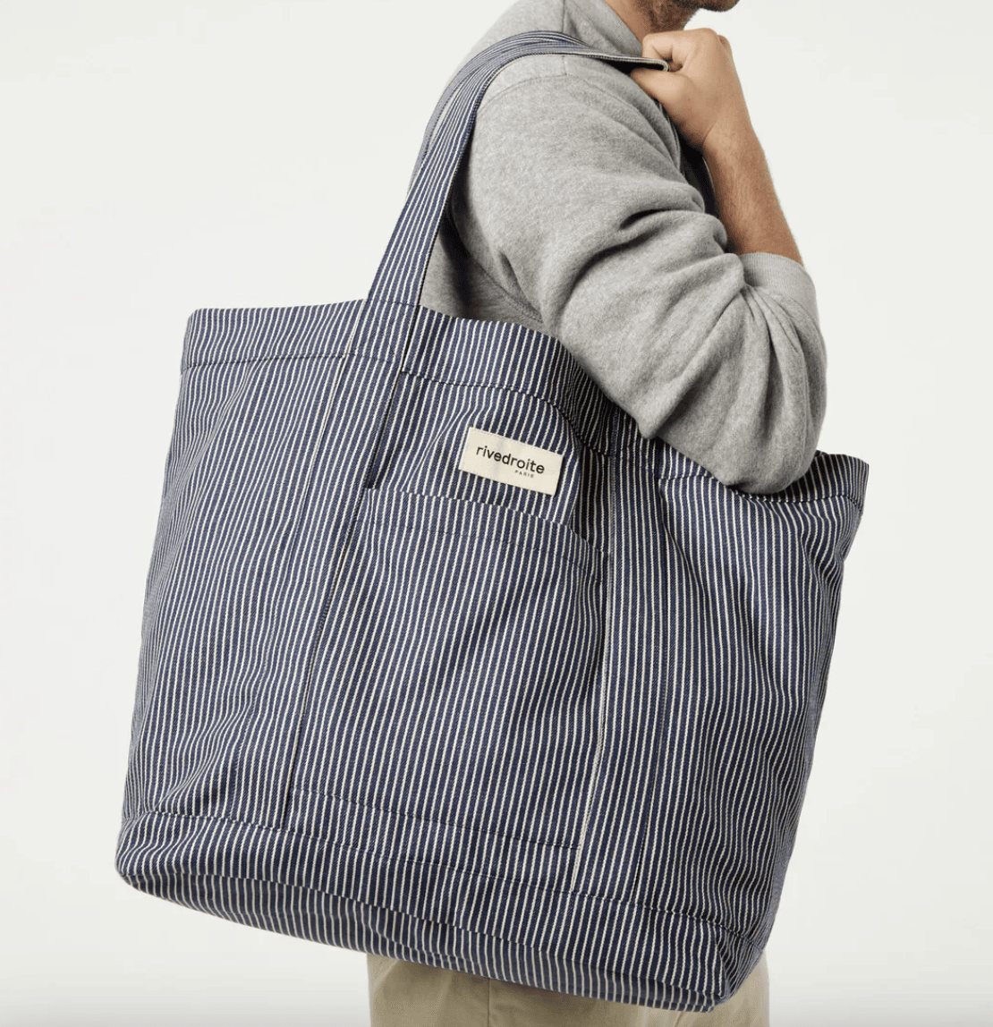 Striped Amelot Beach Tote