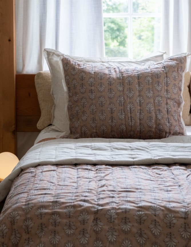 Charlie Block Print Shams S/2