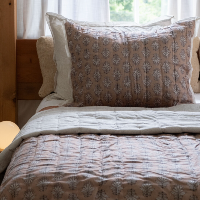 Charlie Block Print Shams - Set of 2