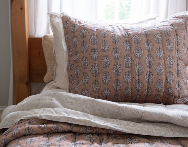 Charlie Block Print Shams S/2