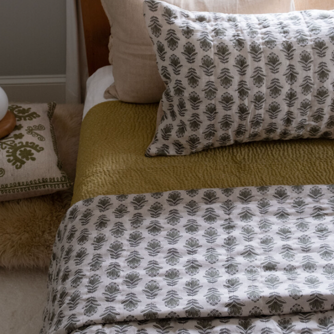 Charlie Block Print Shams - Set of 2