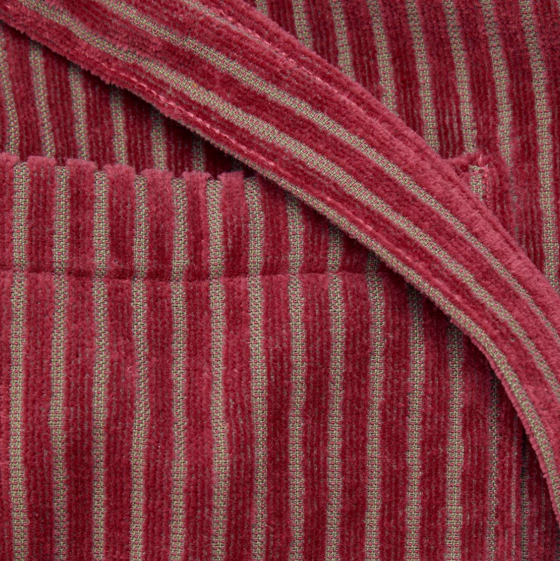 Stripe Velour Robe