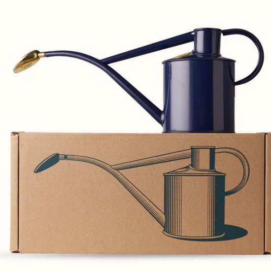 The Rowley Ripple-Two Pint Watering Can in British Navy Blue