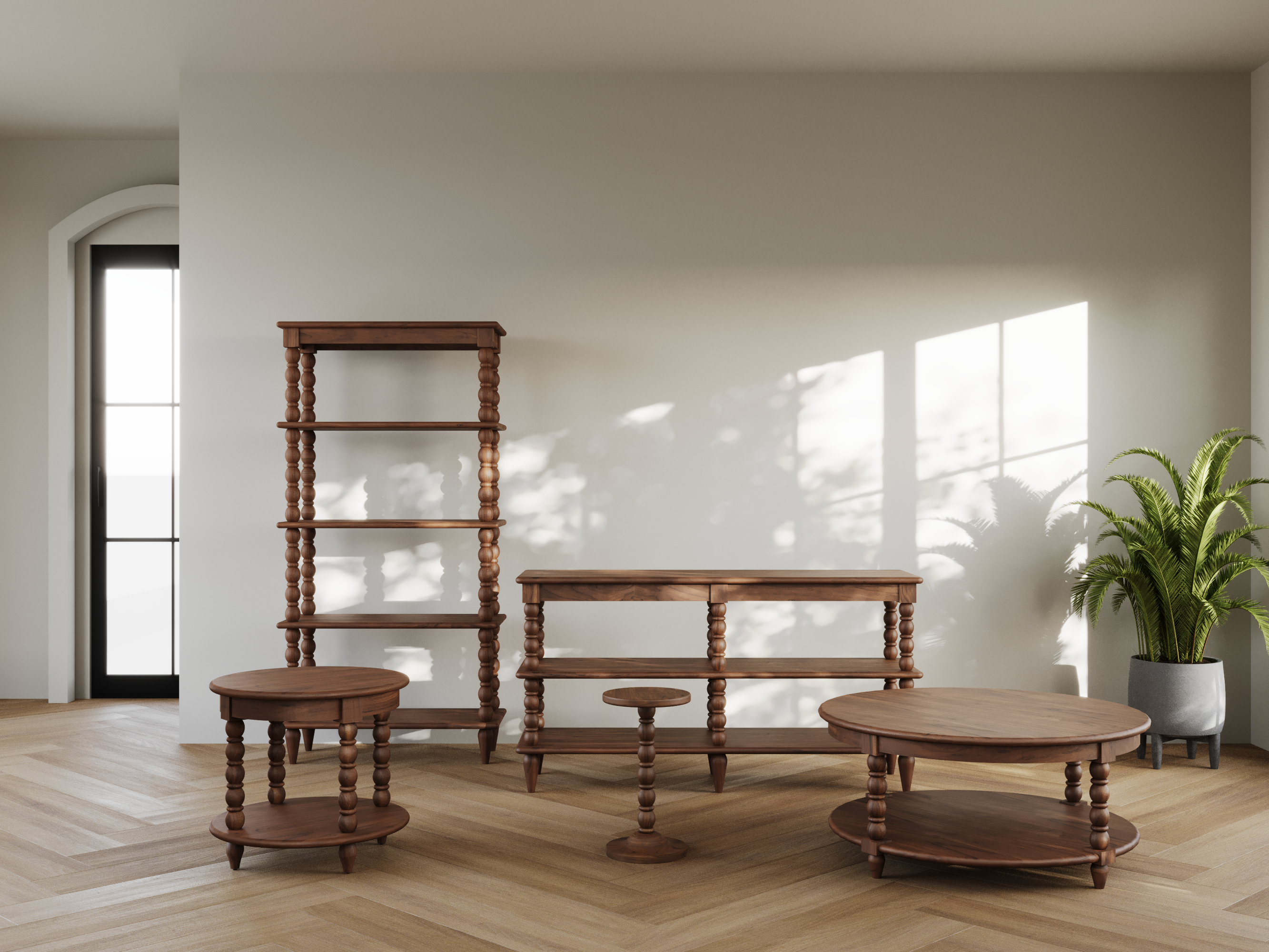 Spindle Drink Table