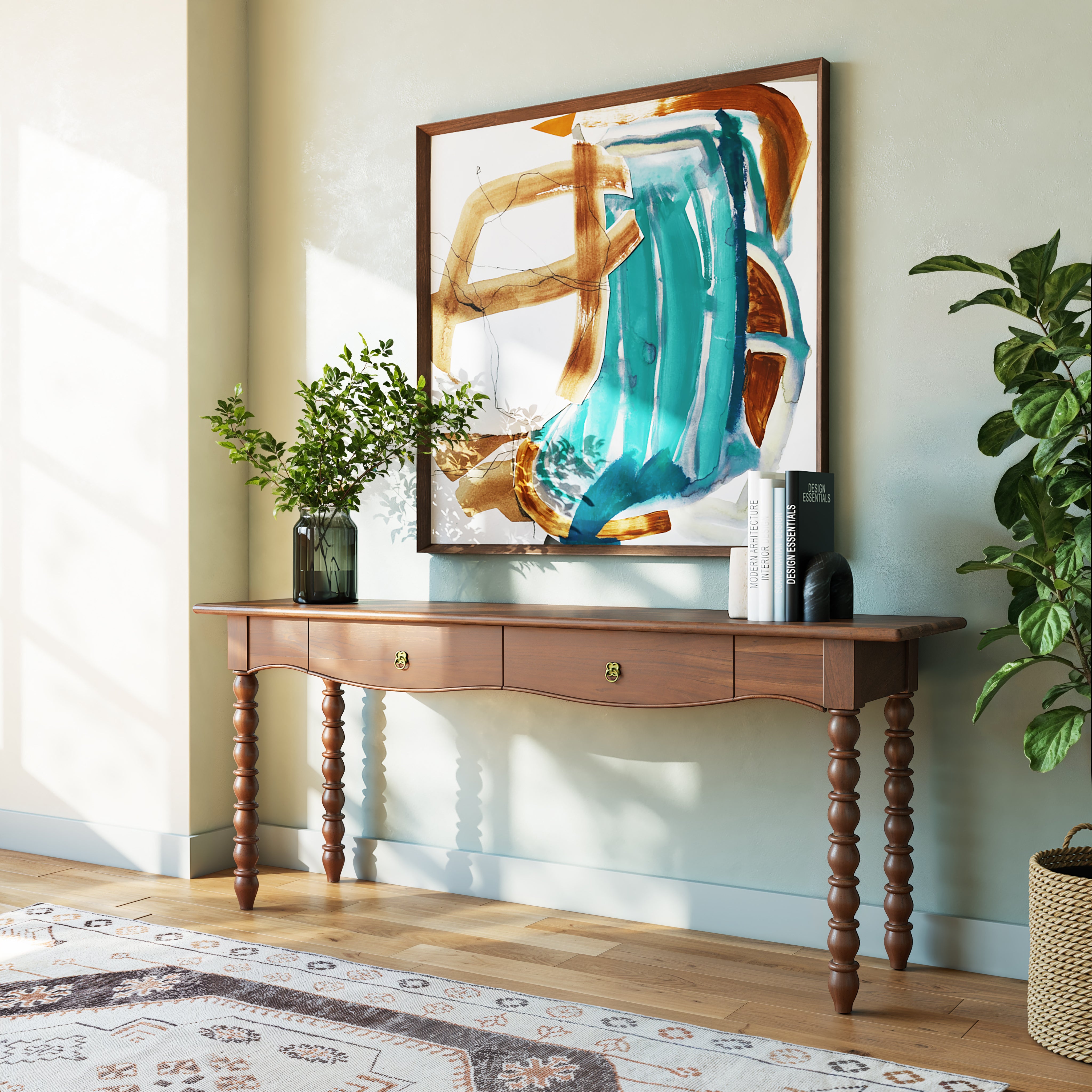 Spindle Console Table