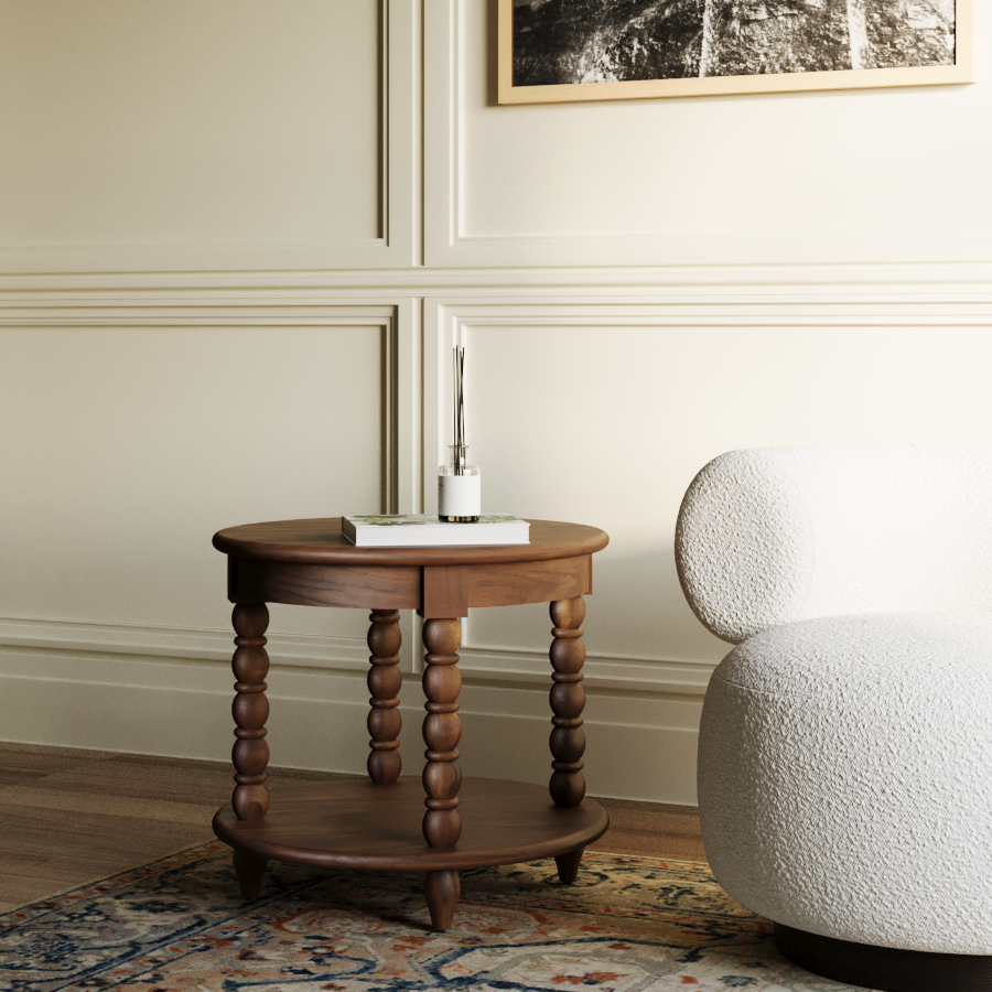 Spindle End Table