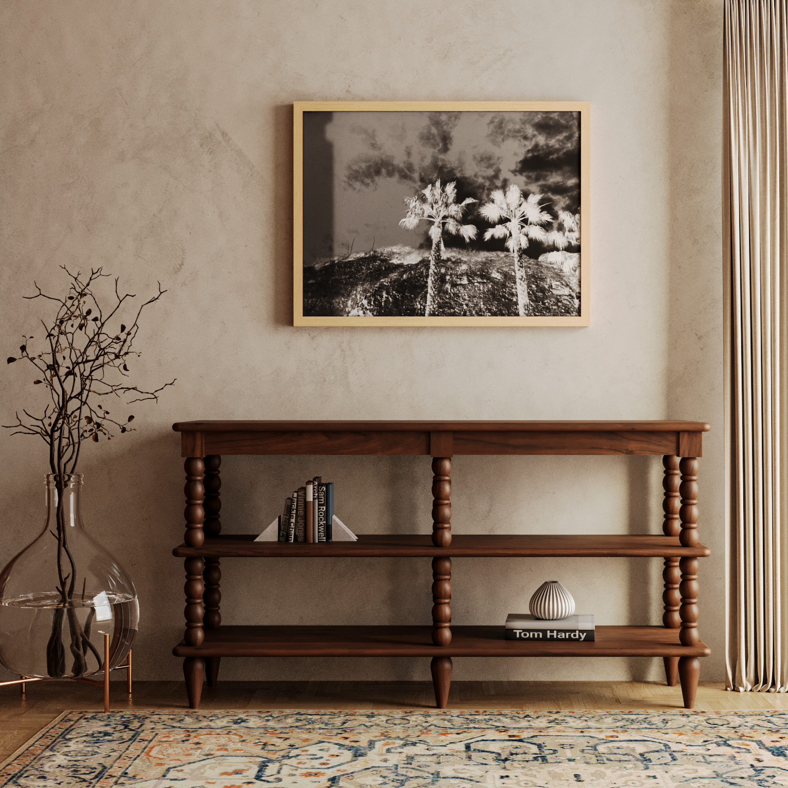 Spindle Wide Bookcase