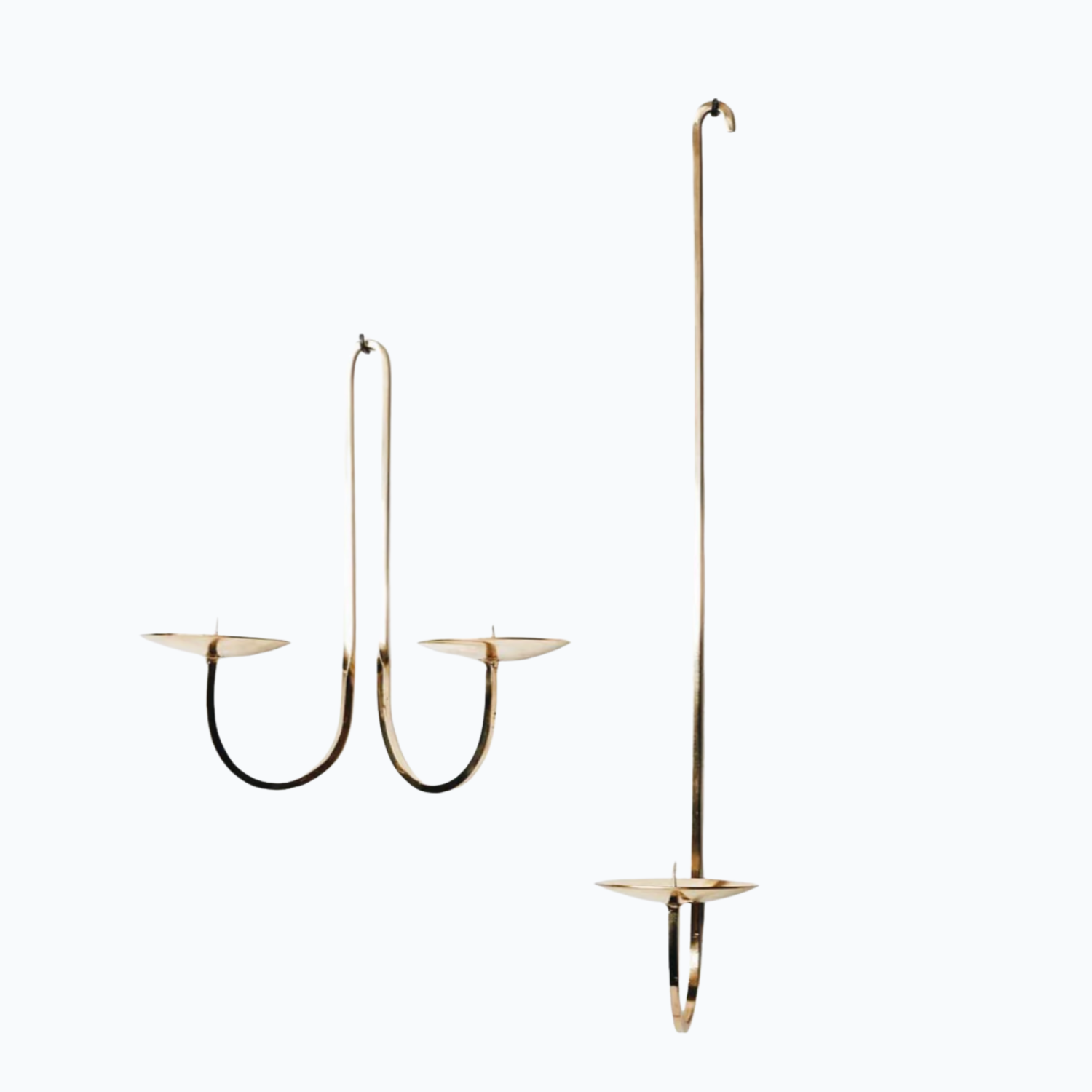 Single Armed Brass Candle Holder
