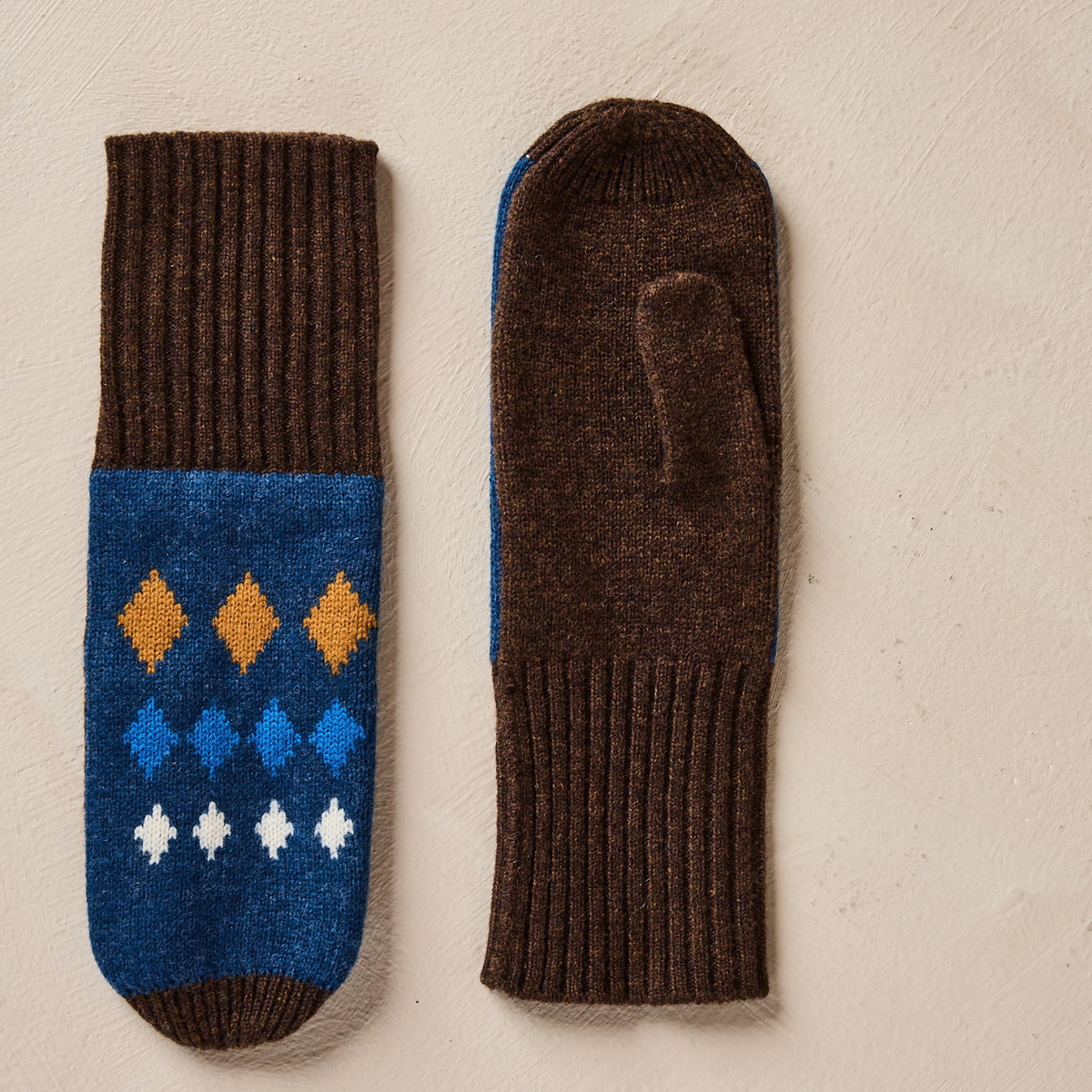 Diamond Fairisle Mitten
