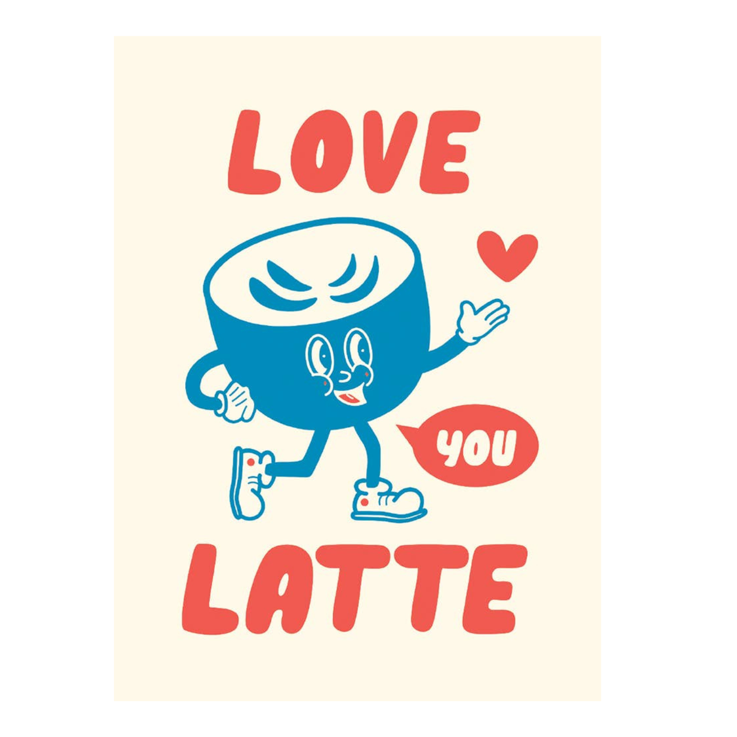 Toonies Latte Anniversary Greeting Card