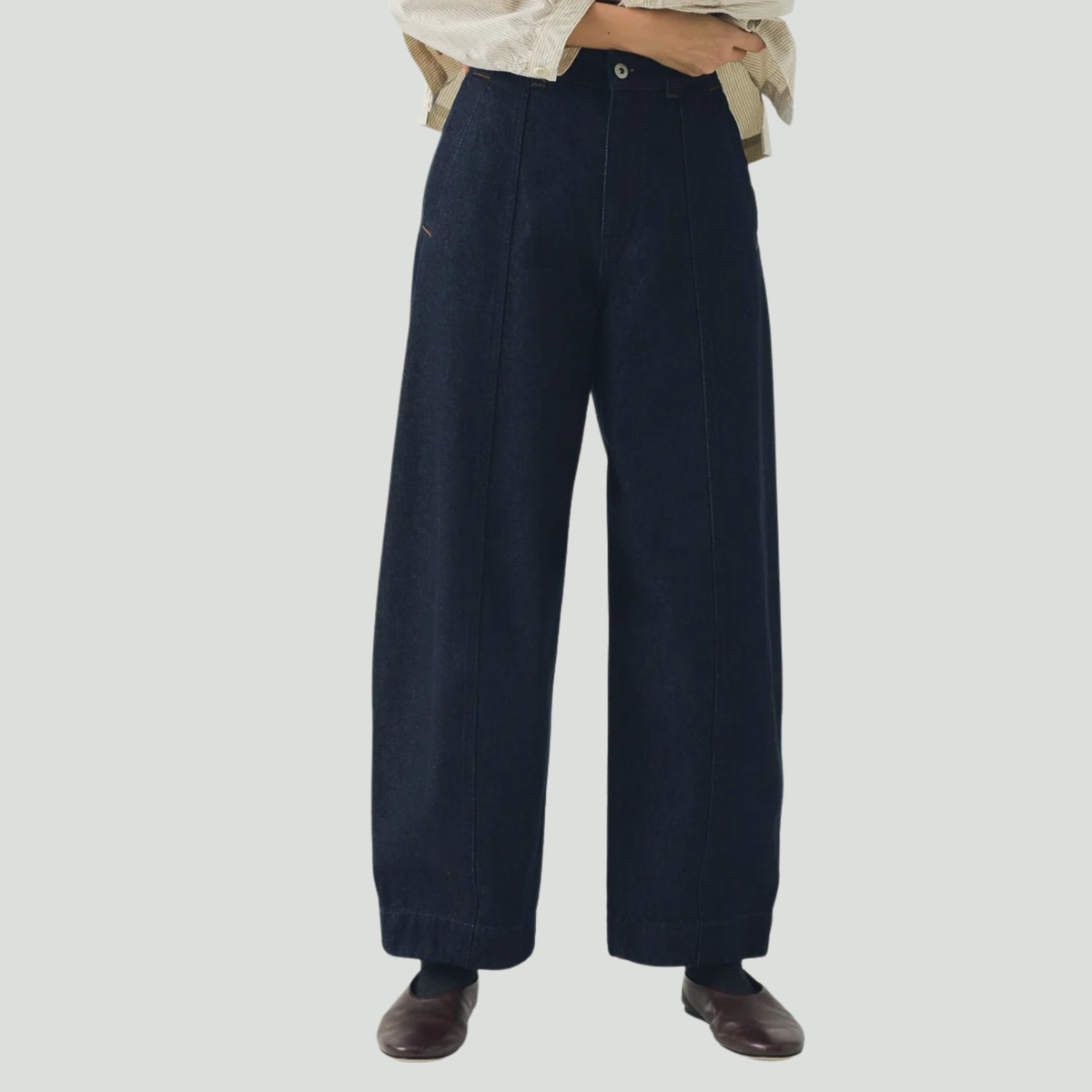 Toast Sculpted Indigo Denim Pants