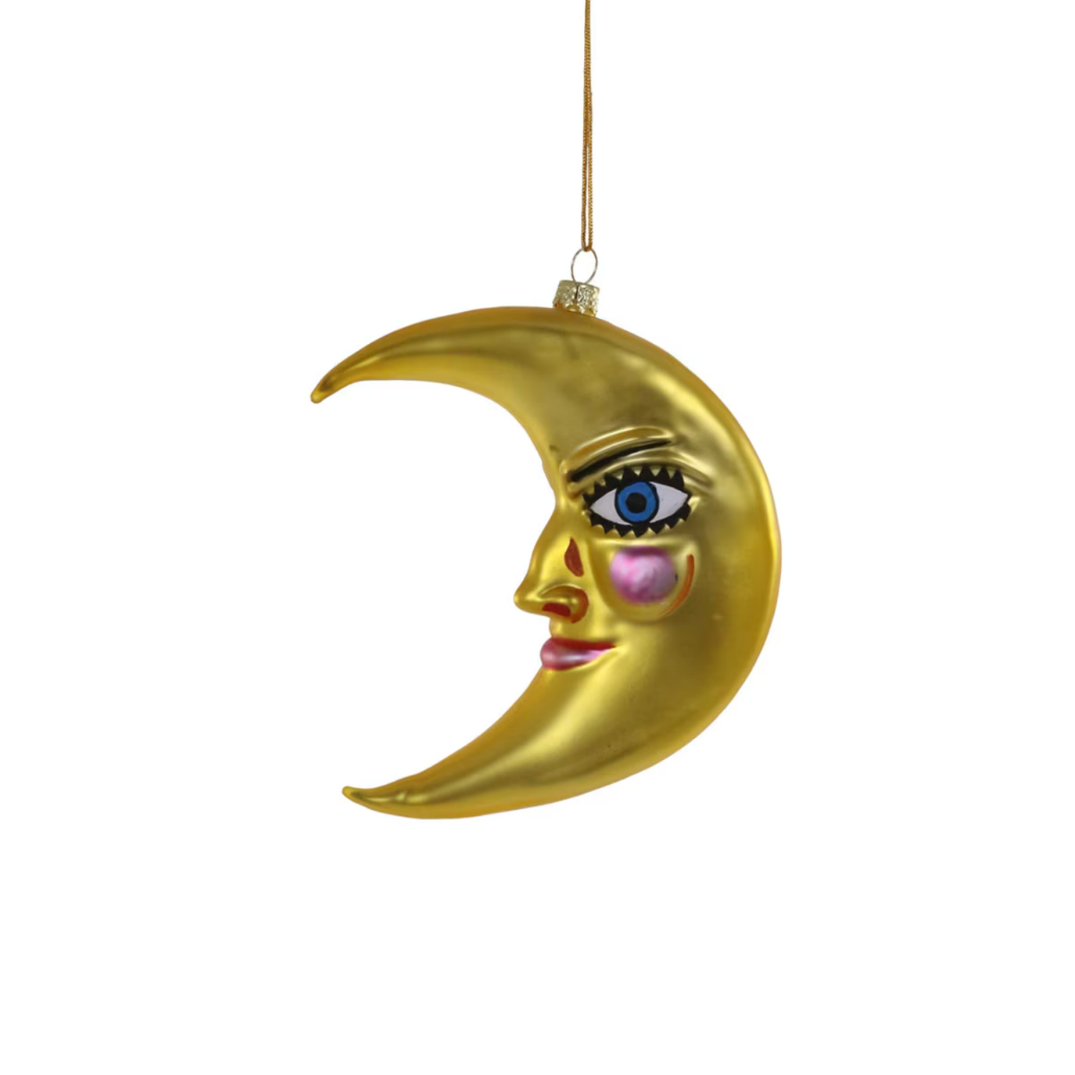 Gold Crescent Moon Ornament