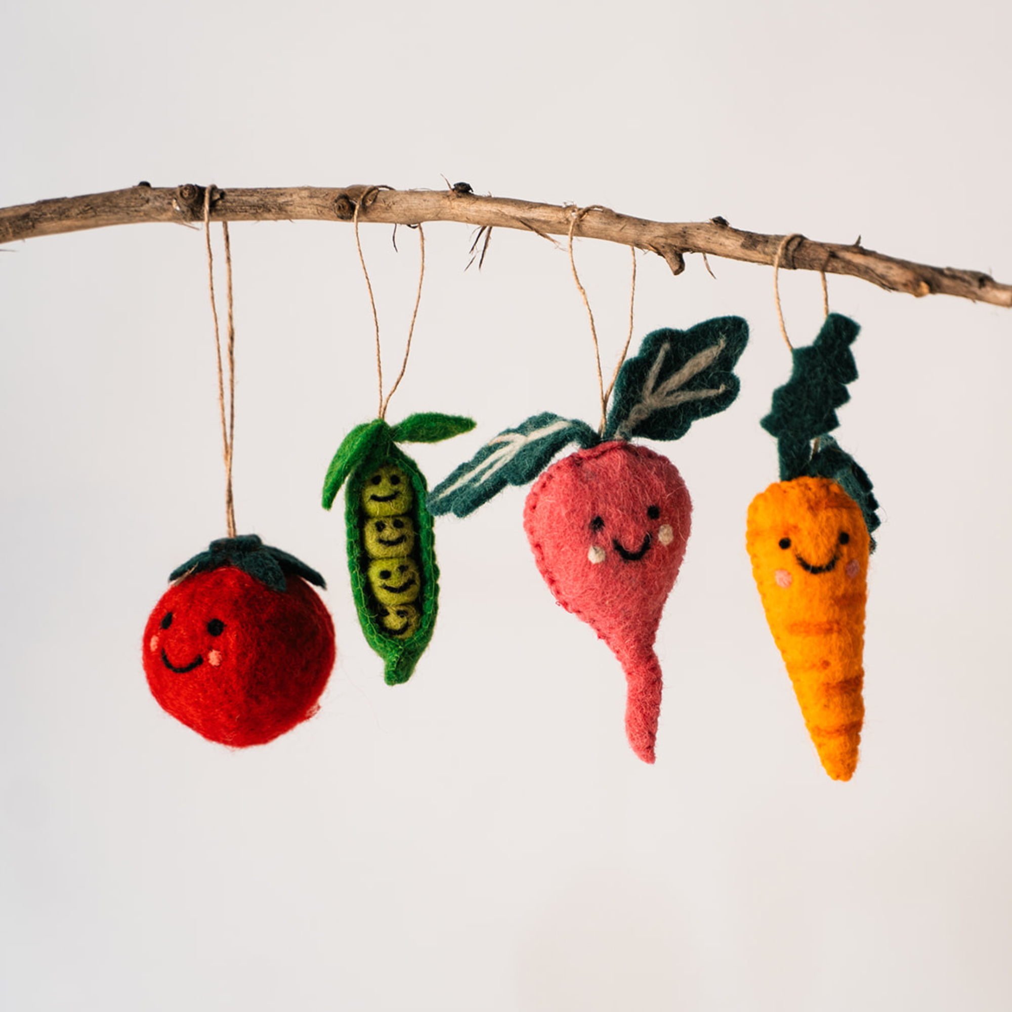 Ruthie Radish Felted Ornament