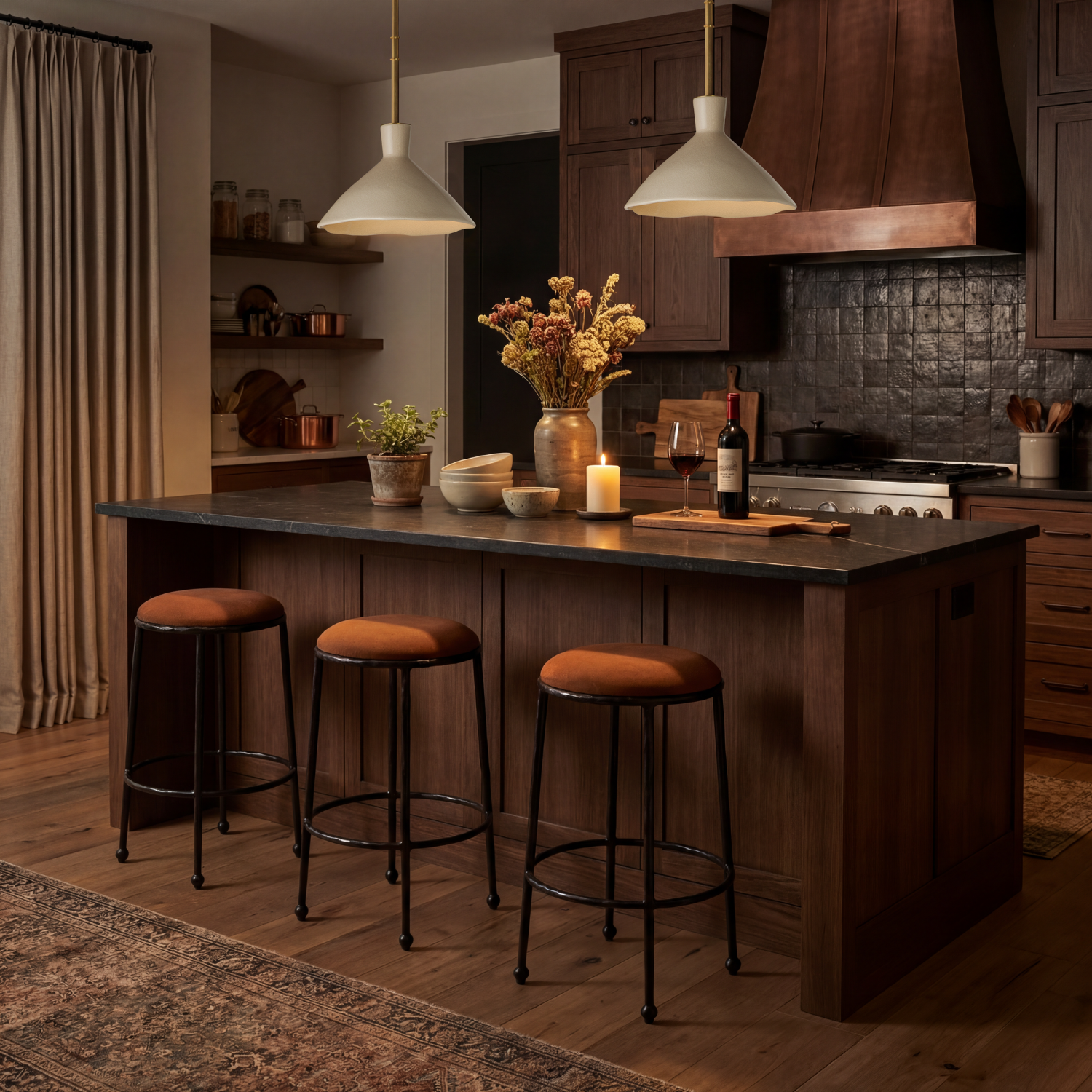 Rook Hammered Counter Stool