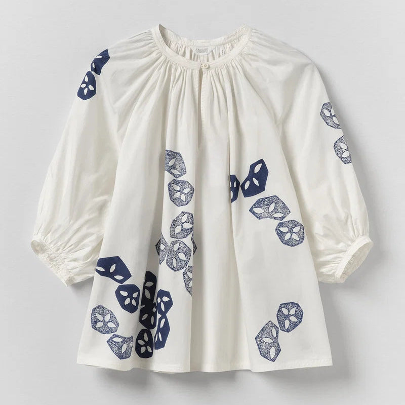 Seed Block Print Cotton Top