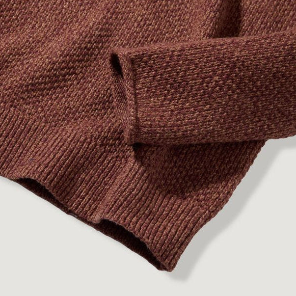 Crow's Foot Rollneck Sweater - Mens