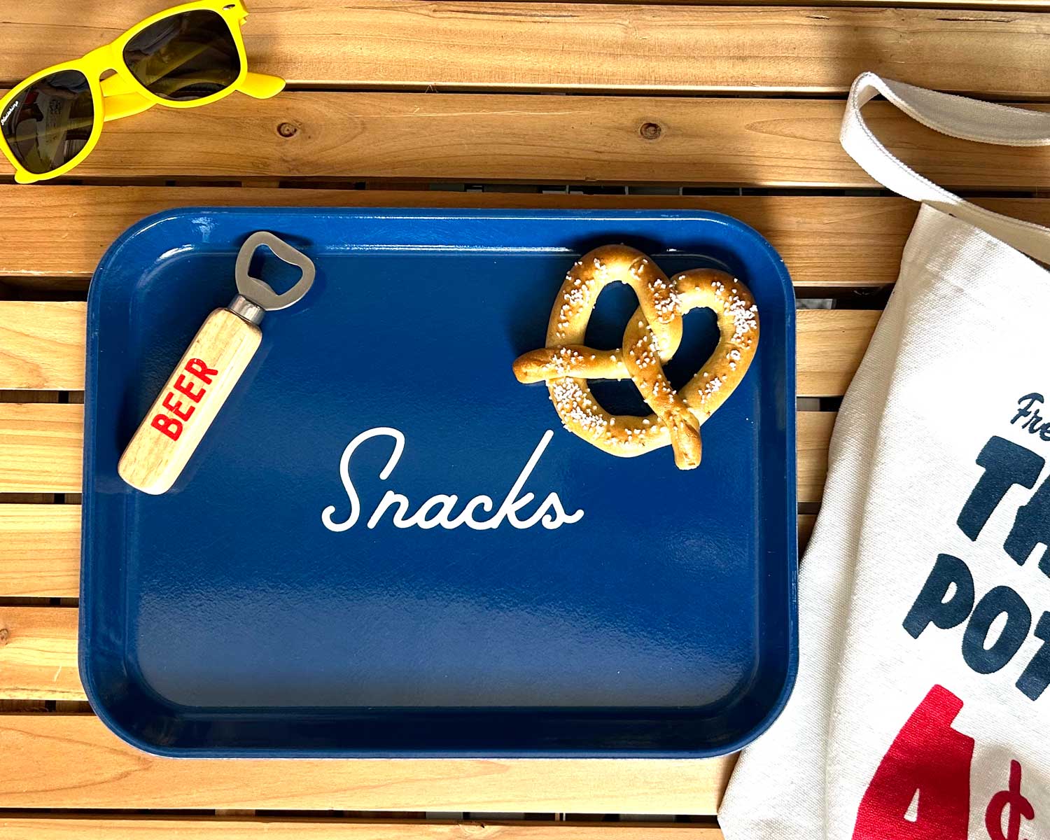 Snacks Tray - Deli Blue