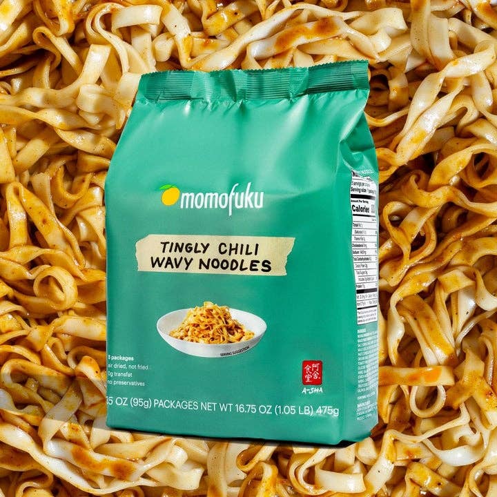 Tingly Chili Wavy Noodles | Instant Ramen | 4-Pack | Asian