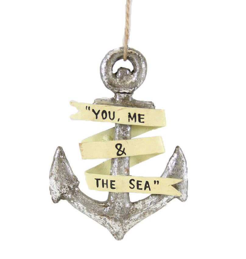 Momento Anchor Paper Mache Ornament