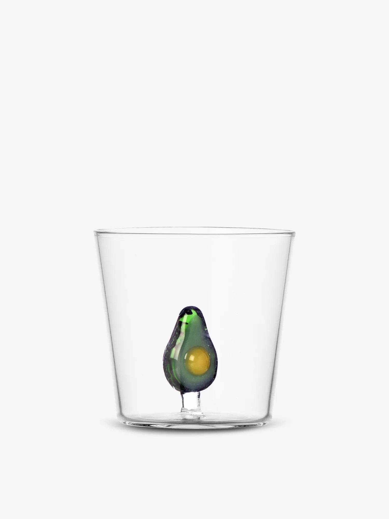 Fruits & Flowers Glass Tumblers - Avocado