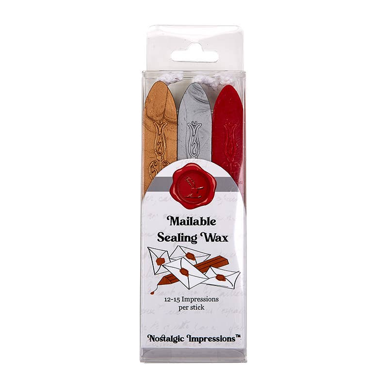 Sealing Wax Sticks with wick 3PK