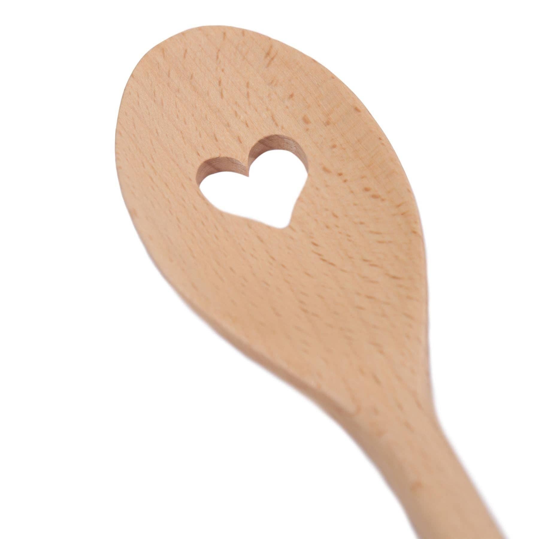 Wooden Heart Cooking Spoon